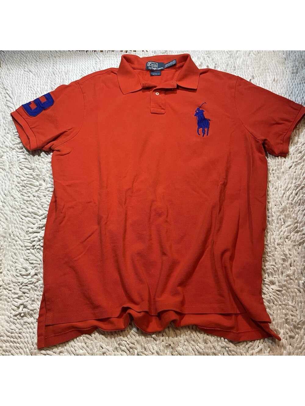 Polo Ralph Lauren Big Pony Polo Men’s Size XXL Custom Fit Orange